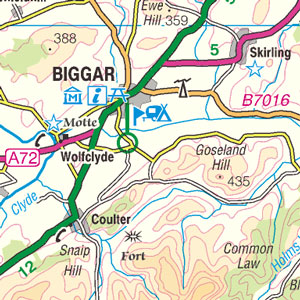 Map of Biggar - Data from Ordnance Survey