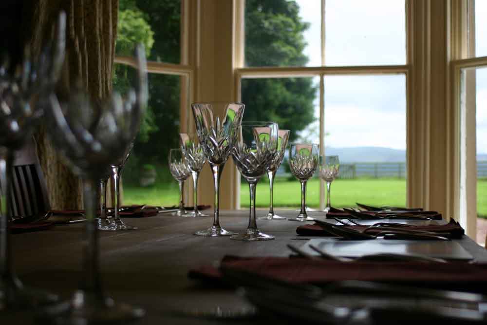 Dining Room overlooking the Southern Uplands
