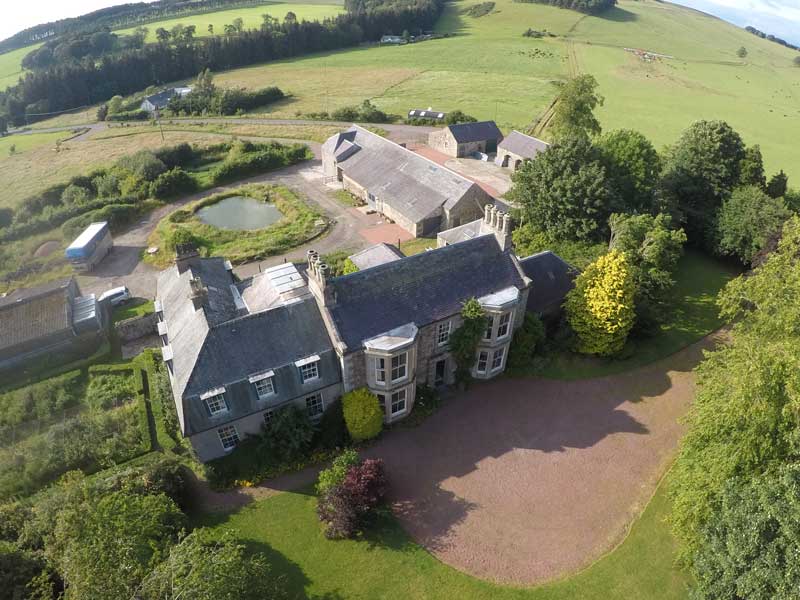 Cormiston Farm from the air