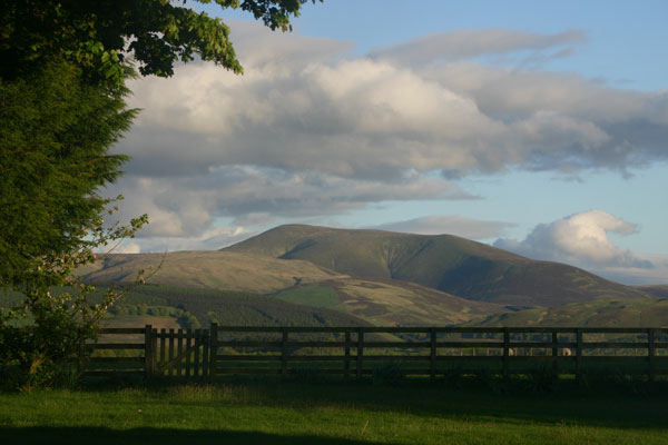 Culter Fell seen from Cormiston Farm Bed and Breakfast